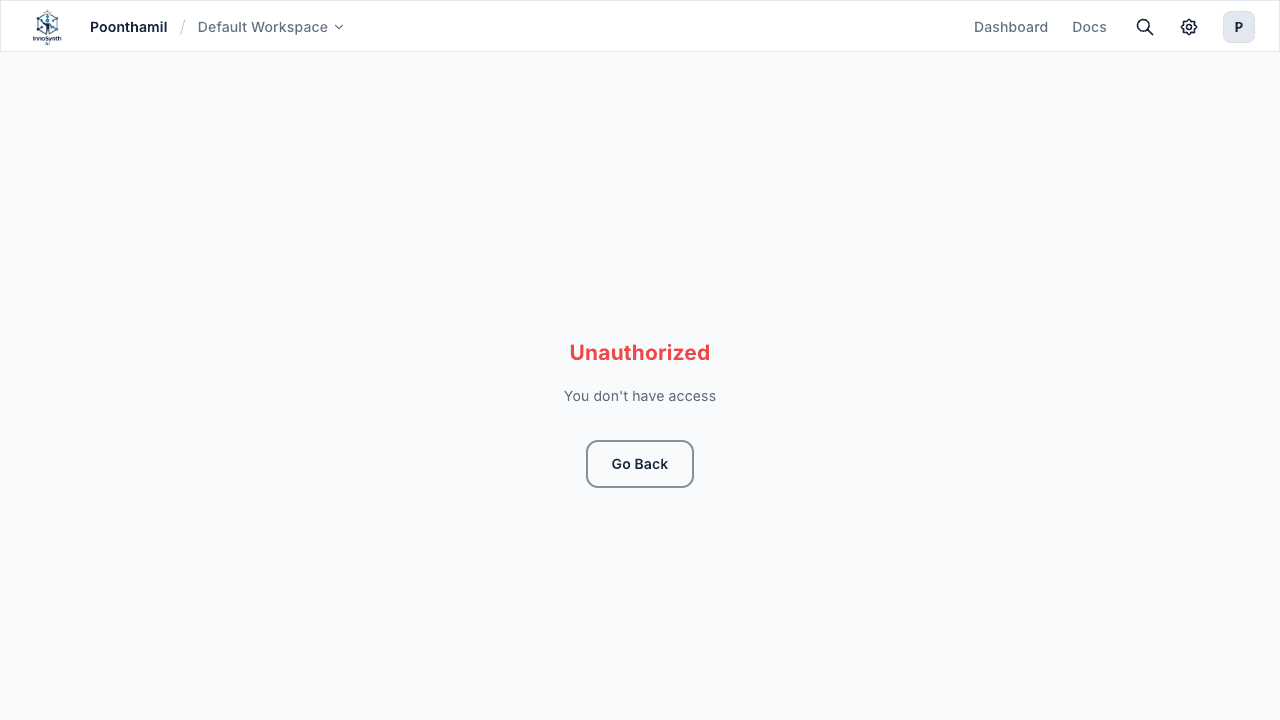 Forjinn Roles management page showing role list and permission controls